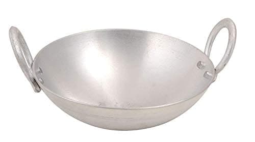 Tannu Craft Premium Range of Aluminum Kadhai Deep Kadai | Non Induction Kadai | Kadai Deep Cooking Kadai | Deep Cooking (20 Litter)