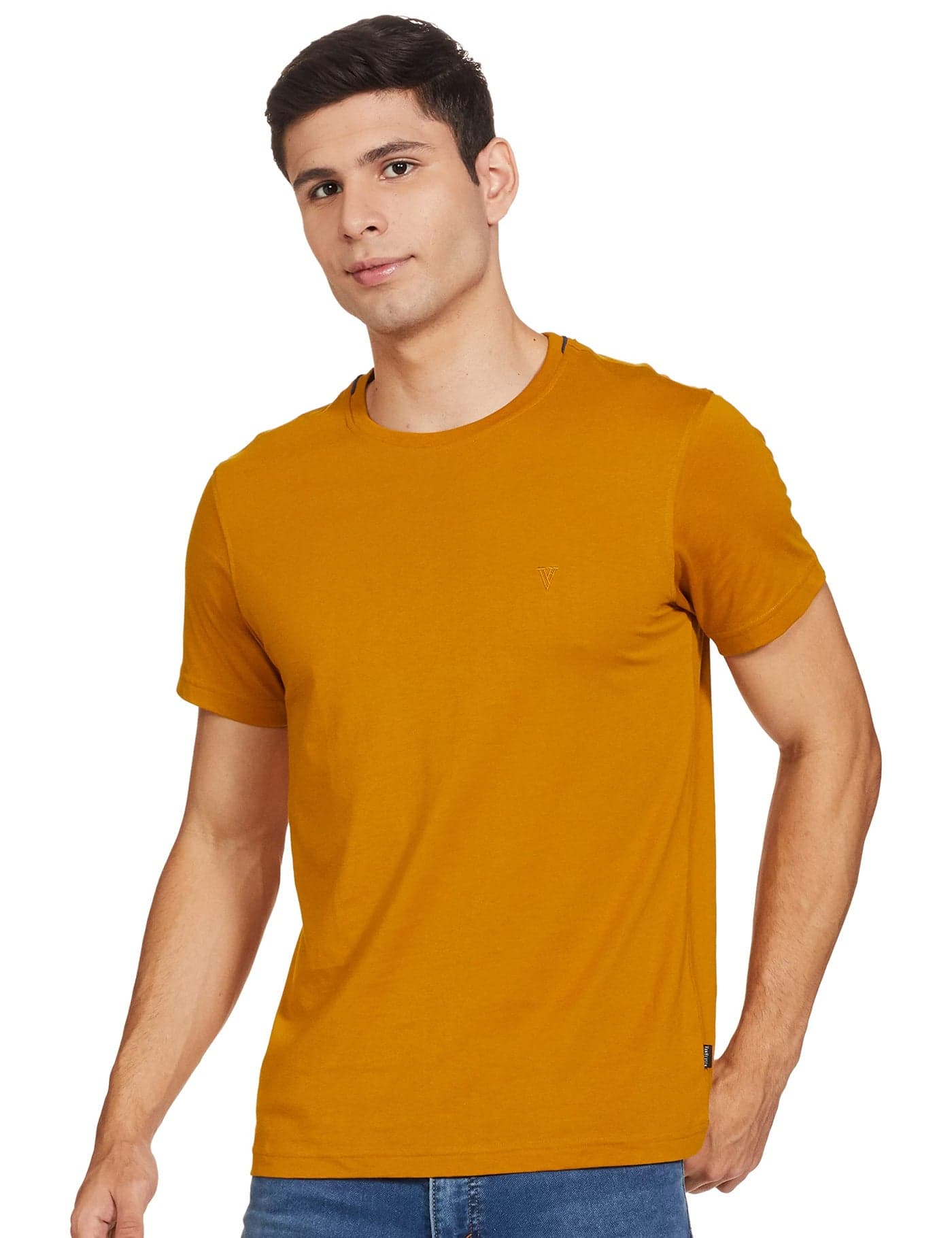 Van Heusen Yellow T Shirt