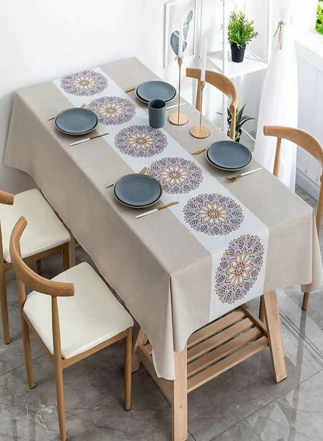 Oil And Water Proof Table Cloth Multicolour 140x220cm