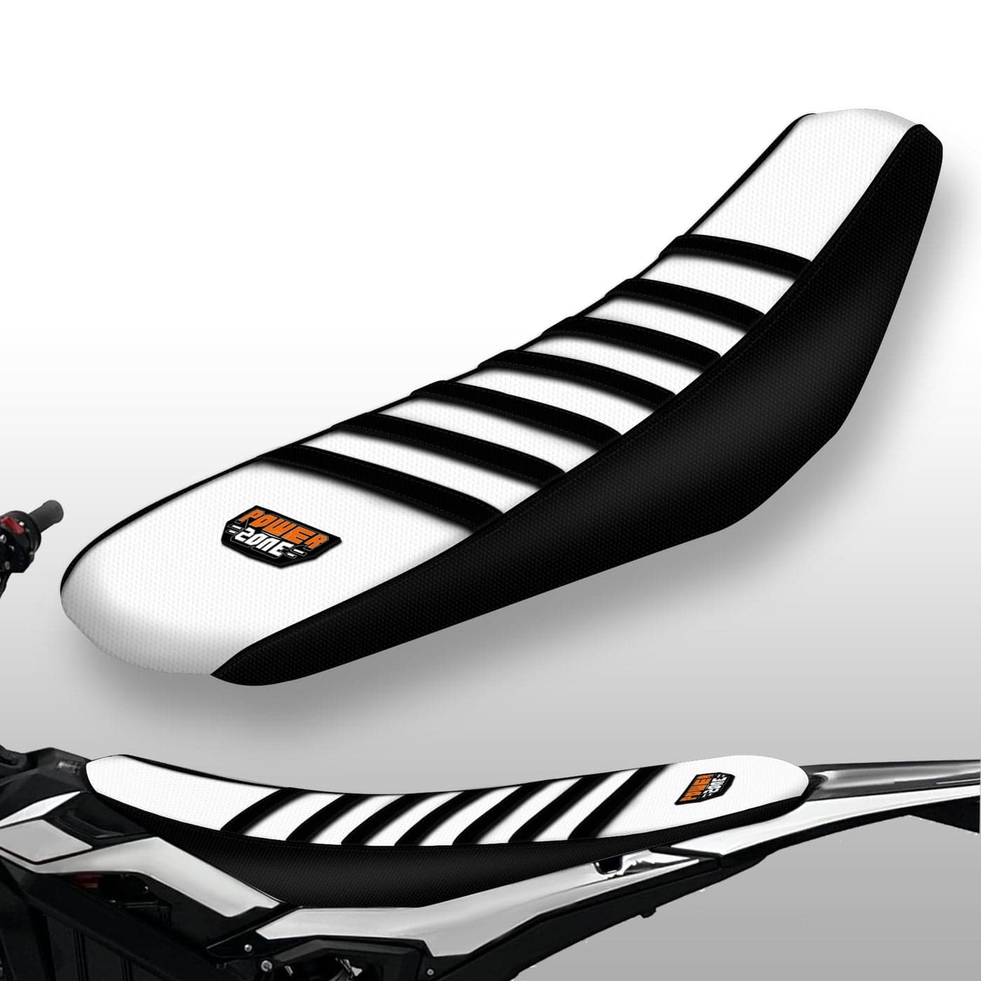 sawrain Dirt Bike Seat Cover for Surron SUR Ron Ultra Bee NonSlip Motorcycle Electric Bike Seat Protector BlackWhiteBlack