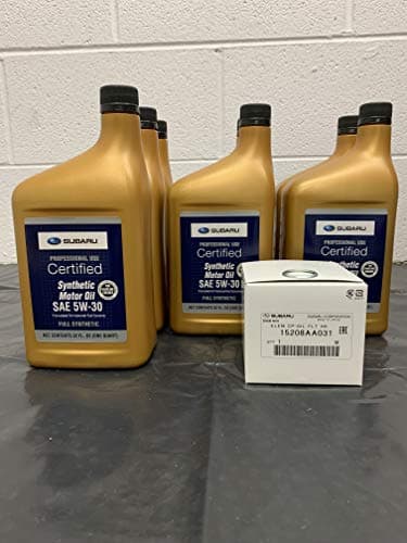 Genuine Subaru Full Synthetic 5w30 Oil Change Kit for H6 Engines