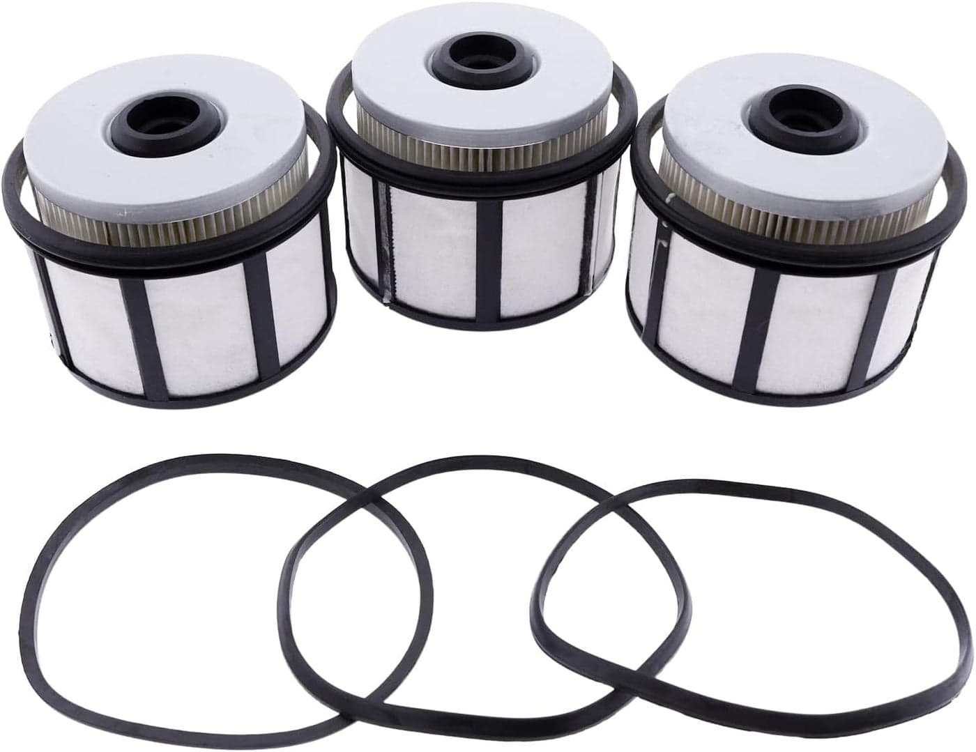 Holdia Fuel Filter Kit FD-4596 - 3 PCS Compatible with Ford F & E Series 7.3L Powerstroke Diesel