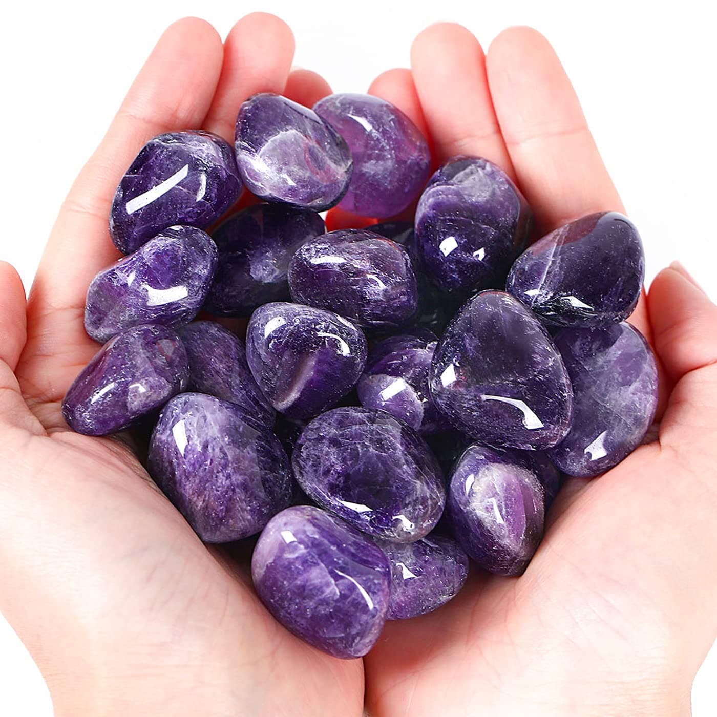 DUQGUHO Amethyst Healing Crystals Stones Set Natural Bulk Crystals Tumbled Polished Irregular Crystal Stones Bulk Rocks 045 lbs