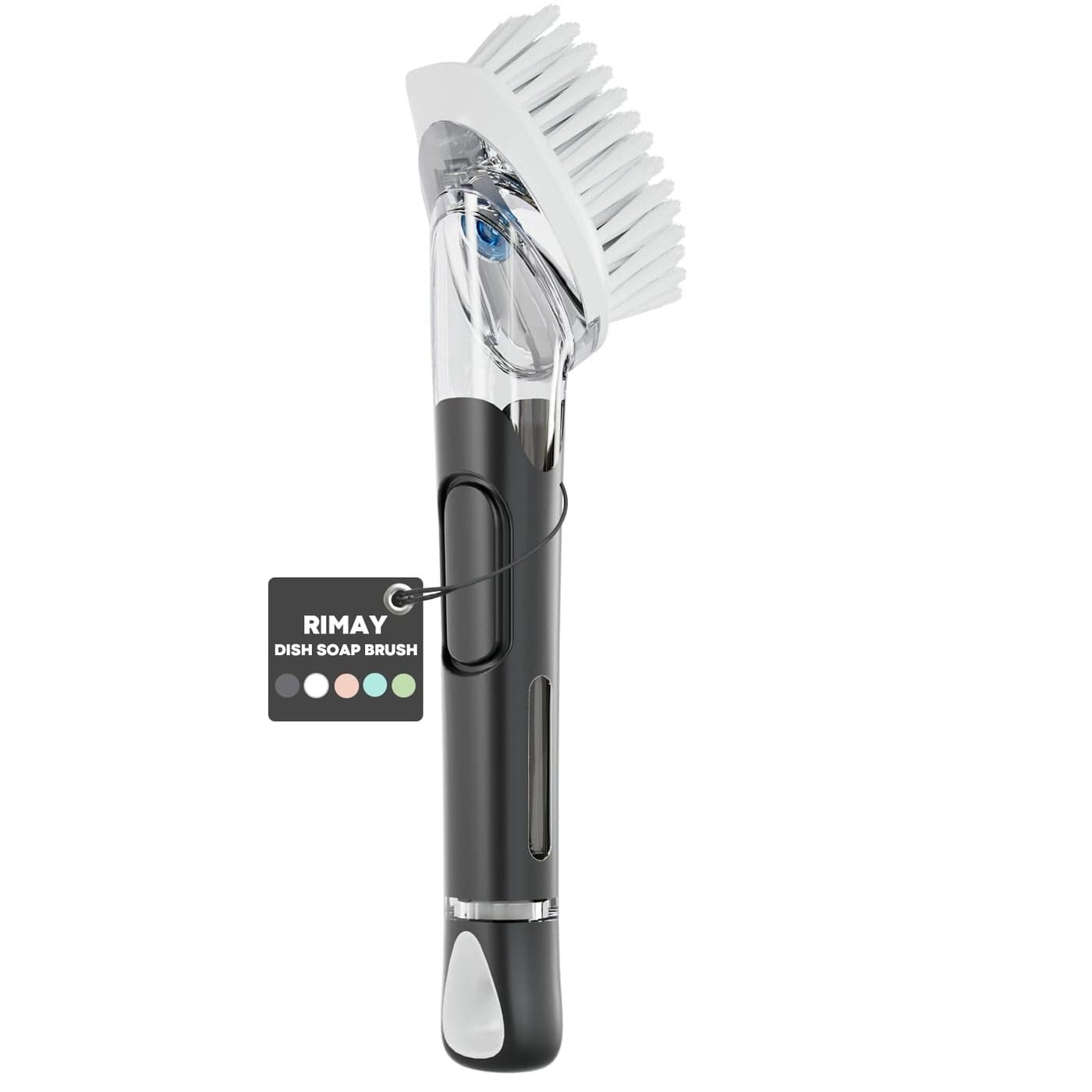RIMAY Soap Dispensing Dish Brush Dish Scrubber with Soap Dispenser Dish Soap Brush Dish Wand with Soap Dispenser Kitchen Brush for Dishes Pans Sink Pots