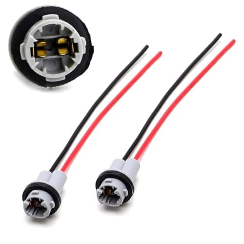 iJDMTOY 912 920 921 T15 Nylon Base SocketBase wPigtail Wiring Harness As Repair Replacement or Retrofit