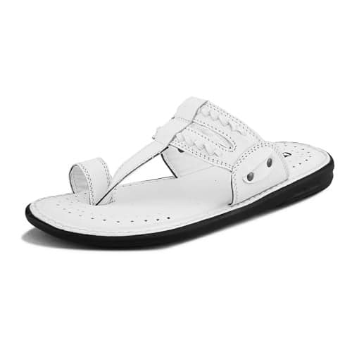 Centrino Men's Slippers | Kolhapuri Style Chappals with Soft Cushioned Footbed | Comfortable & Durable | Traditional Yet Stylish Footwear for Men 9552-4