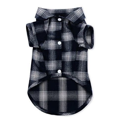 Koneseve Dog Shirt, Pet Plaid Clothes Shirt T-Shirt Sweater Matching Breathable for Small Medium Large Dog Cat Puppy Adorable Casual Cozy Halloween Thanksgiving Christmas Costumes (Blue; 6XL)
