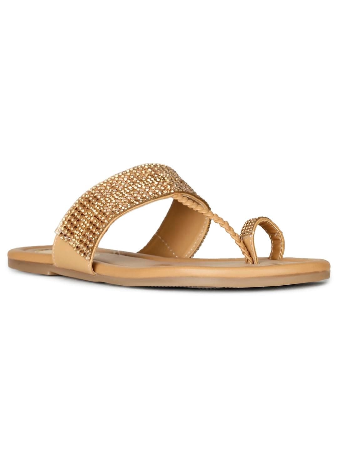 Bata Galaxy Women's Gold Flip Flops - 6 UK (5718123)