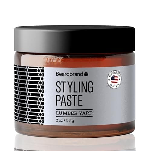 Beardbrand Beard Styling Paste Medium Hold and Natural Look Hair Paste for Men Versatile Hair Styling Cream Sandalwood Cedar Scent 56 grams