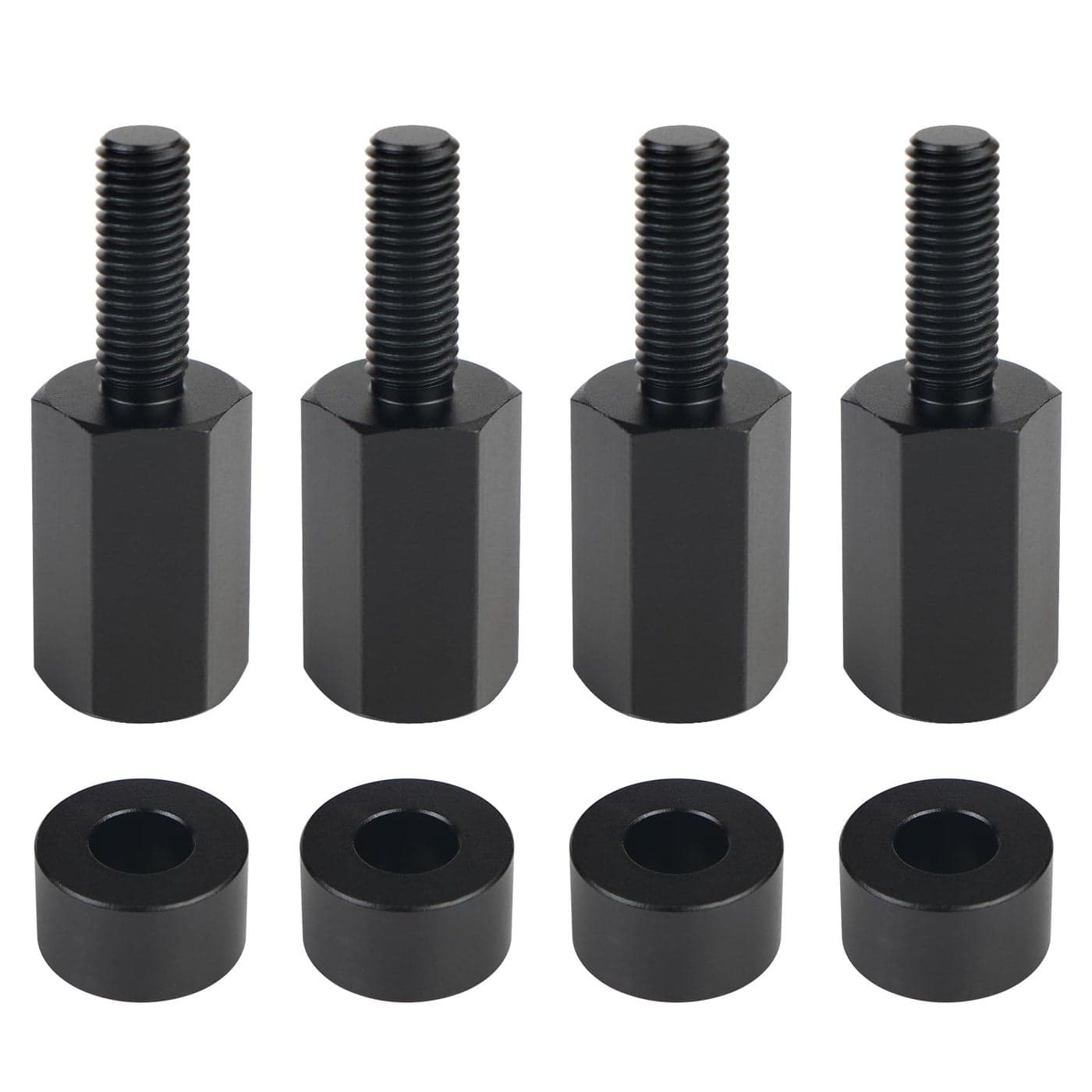 Dexonu 4PCS Seat Riser Lift Mount Kit Compatible with Can Am Maverick X3 X3 MAX X3 R Lift Up UTV Seat 05152 Adjustable Black
