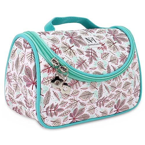 NFI essentials Makeup Pouch Floral Print Cosmetic Pouch Vanity Case Jewellery Pouch Stationery Pencil Case Travel Organiser Travel Pouch Bridal Gift
