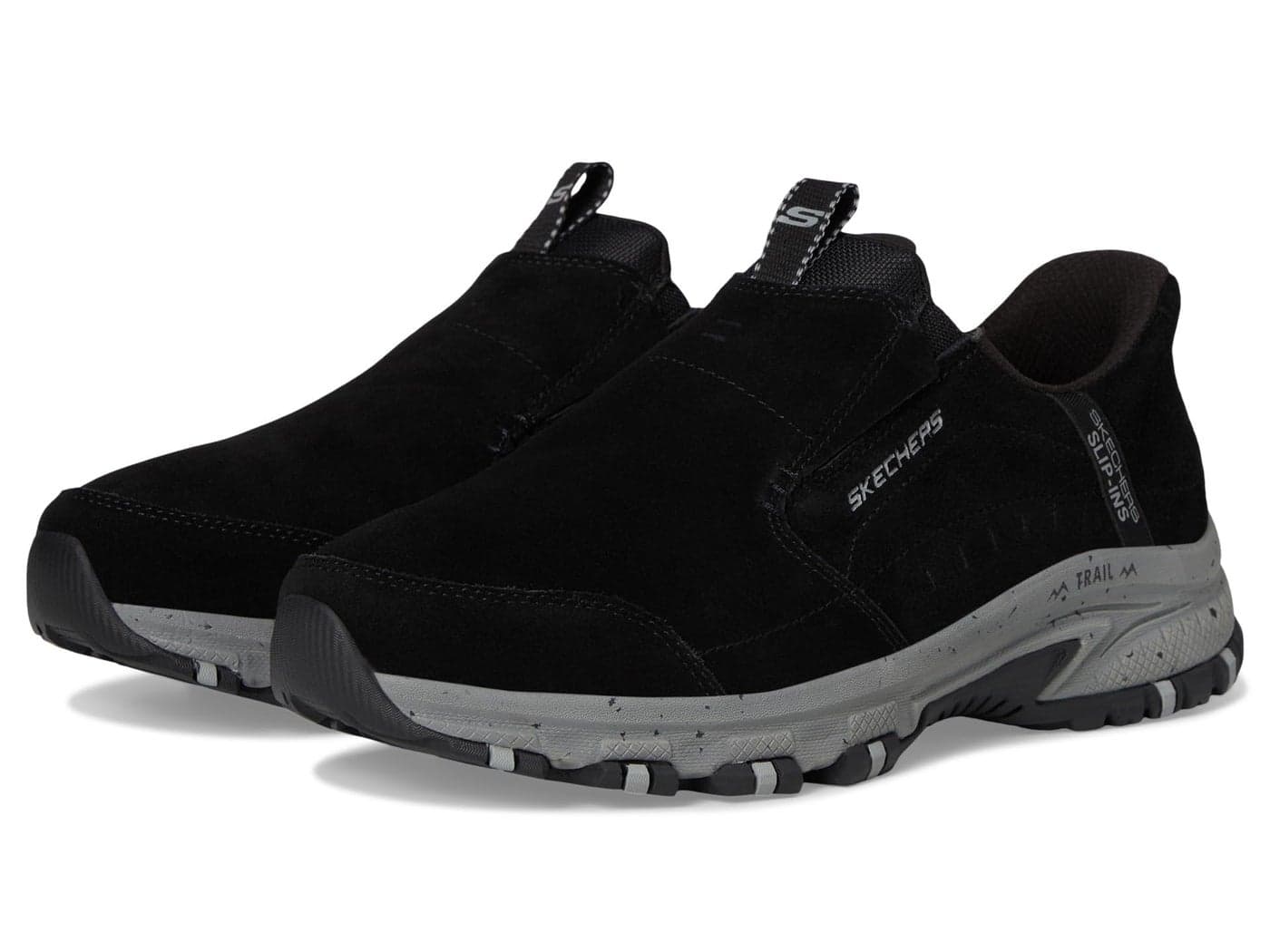 Skechers Men's Hillcrest Cedar Root Hands Free Slip-in Sneaker, Black, 6.5