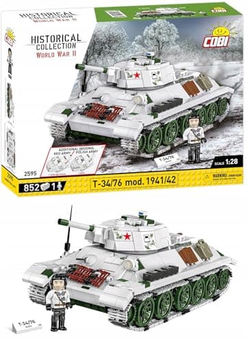 COBI Historical Collection WWII T-34/76 mod 1941/42 2-in-1 (PL/SOV) Tank