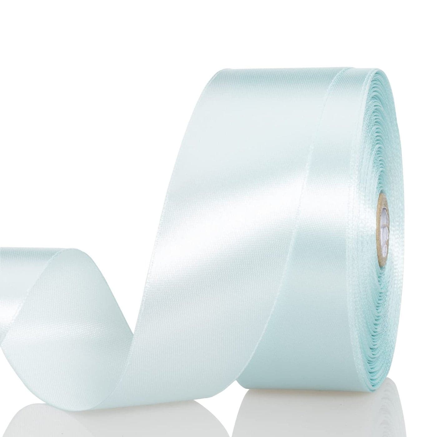 YASEO 1 12 Inch Light Blue Solid Satin Ribbon 50 Yards Craft Fabric Ribbon for Gift Wrapping Floral Bouquets Wedding Party Decoration
