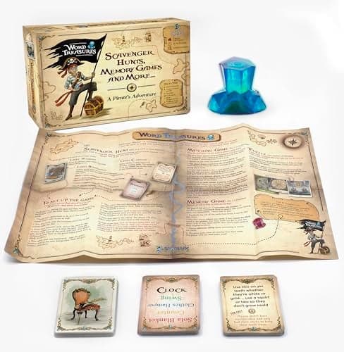 Word Treasures Pirate Toys and Scavenger Hunt Games for Kids Ages 48 14 players Use for Sight Word Games a Treasure Hunt Memory Games or Puzzles for Kids Ages 48 A Replayable Adventure