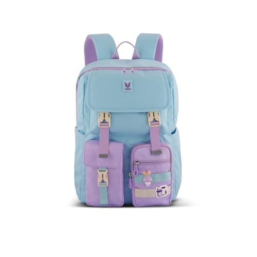 VAYA PRODYGY School Bags for Boys/Girls, 22L Teen Backpack for Class 6 to 10, Waterproof, Spacious, and Stylish, Ideal for Daily Use, Tuition, or Travel, Color - Sky Blue