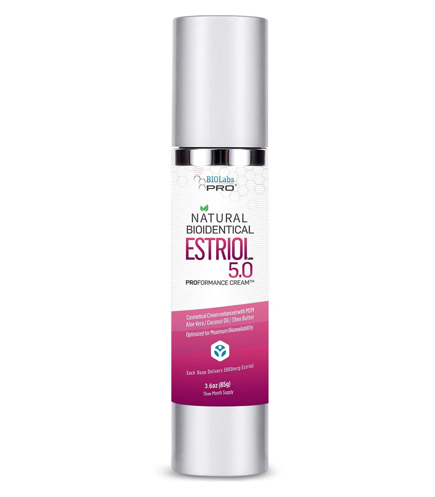 UltraSpa Skincare BIOLabs PRO Natural Bioidentical Estriol Beauty Cosmetic Cream For Women Three Month Supply 36 oz