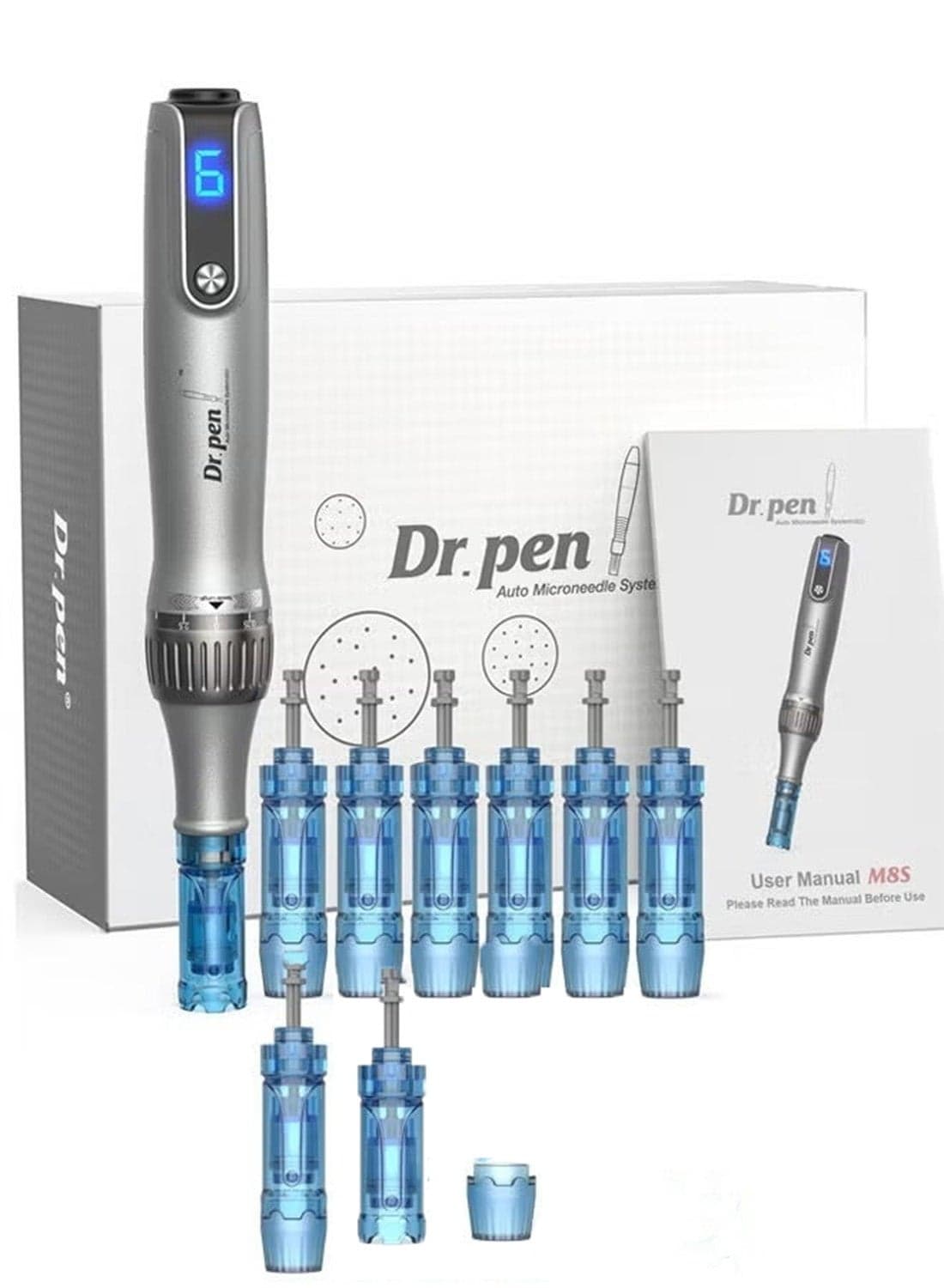 Dr.pen M8S Wireless Microneedling Kit 8pcs Multi-Spec Needles Set Deep Skin Care & Repair Professional Beauty Device