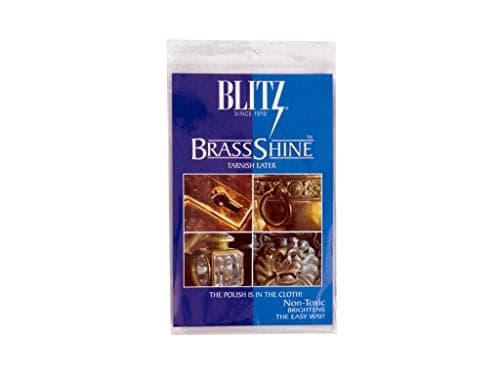 Blitz 21025 Brass Tarnish Eater Cloth-Single-Ply, Treated, 2 Pack