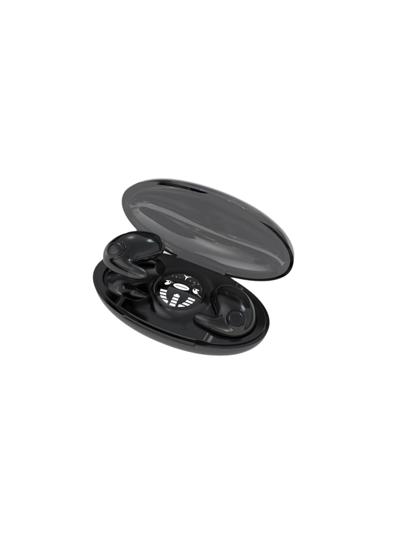 Invisible Sleep Bluetooth Wireless Earphone, Portable Headphones For Sports Sleep, Premium Noise Cancelling Hidden Touch Control with chrager Case (Black)