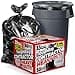 ToughBag 3033 Gallon Trash Bags Heavy Duty 50 COUNT 3 Mil Contractor Trash Bags Heavy Duty Black Contractor Can Liners Made In USA