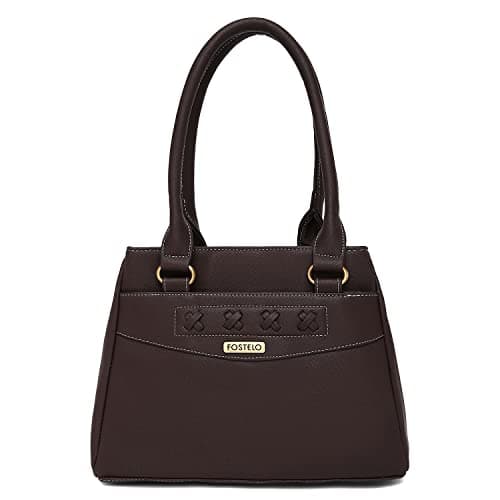 Fostelo Women's Alano Satchel Tote Handbag for Women | Ladies Purse | Stylish Shoulder Bag | Gift For Women | Brown