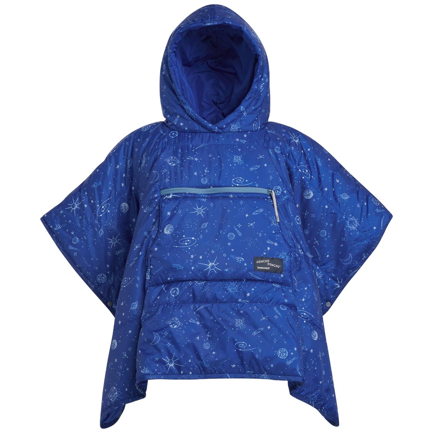 Therm-a-Rest Unisex Youth Kids Honcho Wearable Hoodie Blanket, Blue, 5-10 Years US