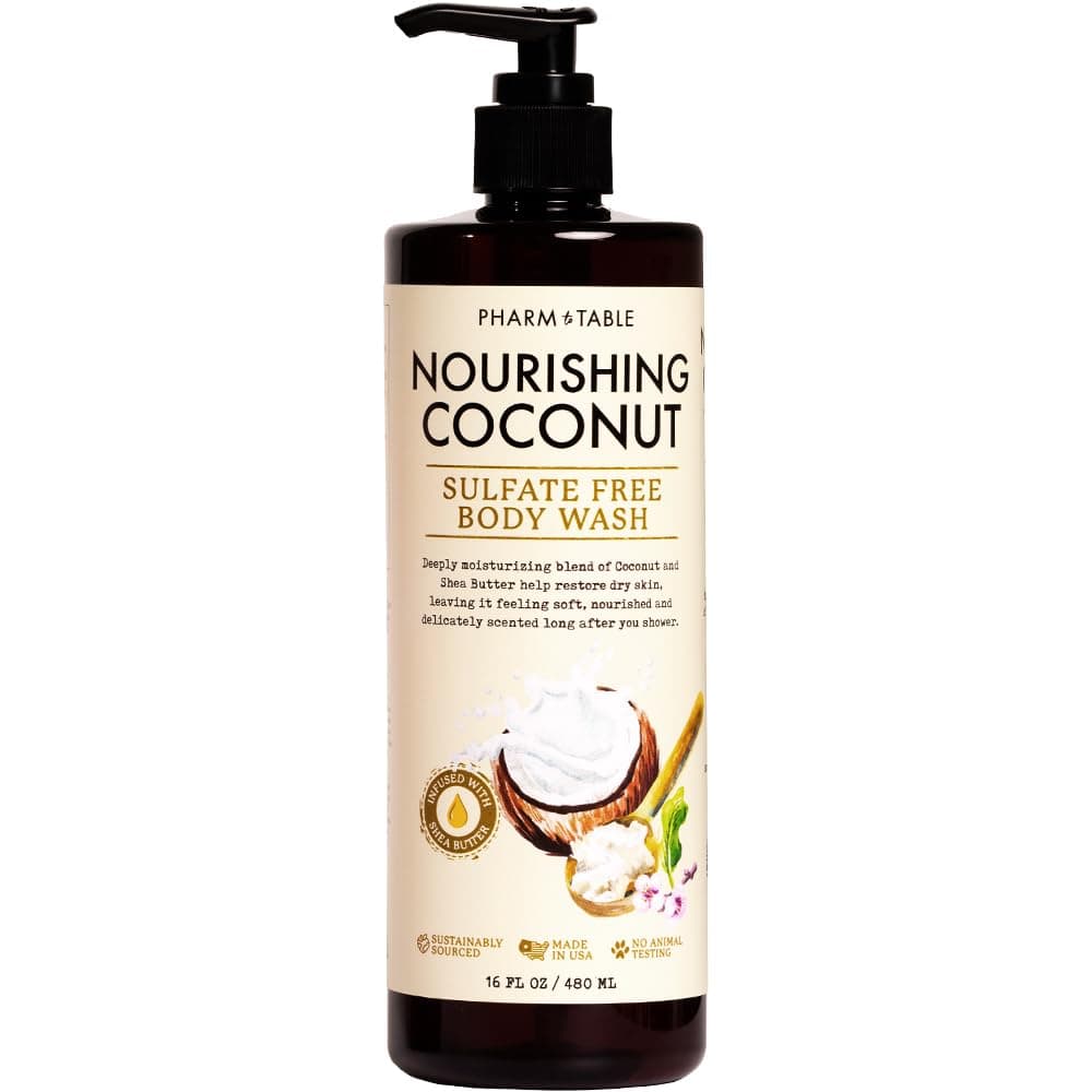 Nourishing Coconut Body Wash for Women and Men Softens and Soothes the Skin Sulfate Free 100 Cruelty Free 480ml