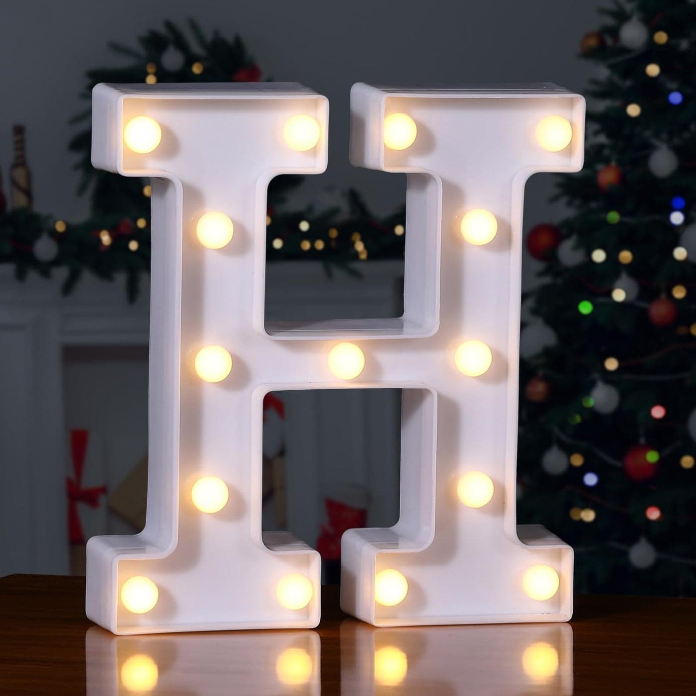 Foaky LED Letter Lights Sign Marquee Light Up Letters Sign for Night Light WeddingBirthday Party Battery Powered Christmas Lamp Home Bar DecorationH