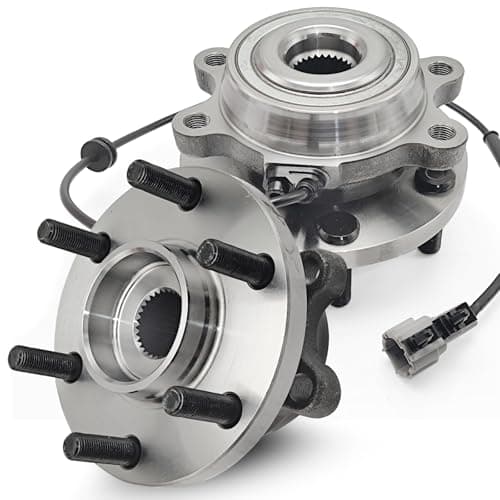 Pair 515065 4WD Front Wheel Bearing Hub Assembly Compatible with Nissan Frontier 2005-2019, for Nissan Pathfinder 2005-2012 Xterra 2005-2013, for Suzuki Equator 2009-2012, 6 Lugs w/ABS