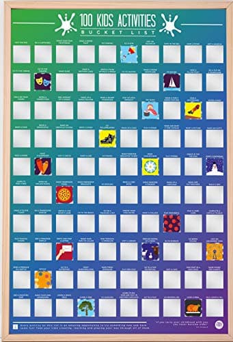 Gift Republic 100 Kids Activities Bucket List Poster