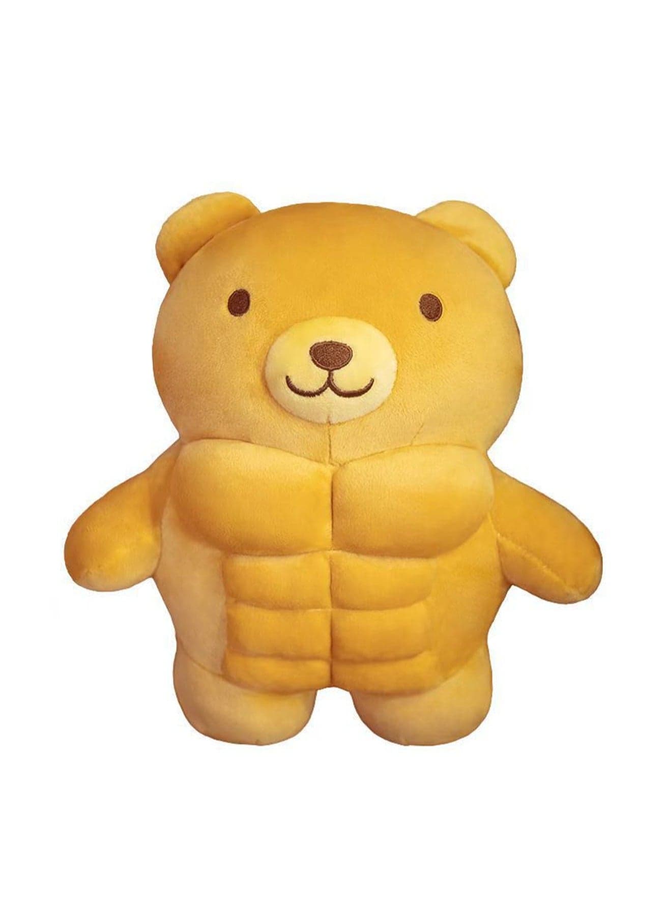 30cm Muscle Bear Plush Toy Funny Creative Cute Plush Toy Pillow, Boy Girl Gift