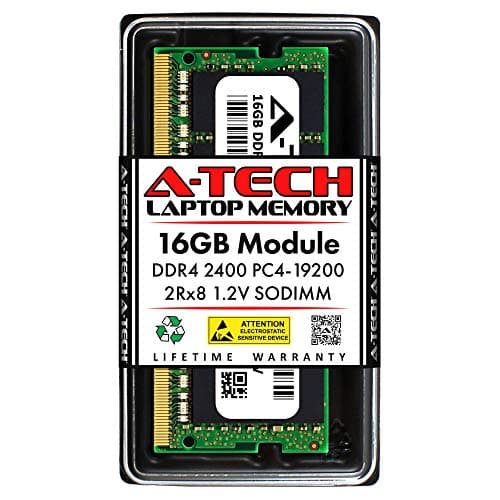 A-Tech 16GB RAM for Dell Latitude 7490, 7390, 7290, 5590, 5495, 5490, 5290, 3590, 3490 Laptop | DDR4 2400 MHz SODIMM PC4-19200 Memory Upgrade