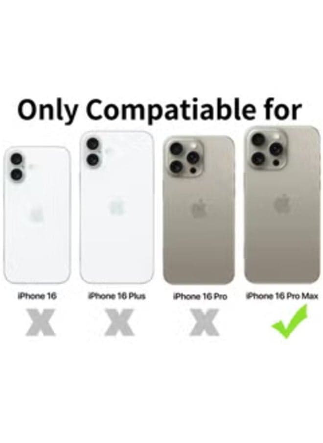 iPhone 16 Pro Max 6.9 inch Magnetic Crystal Clear Case – Slim, Shockproof, and Wireless Charging Compatible