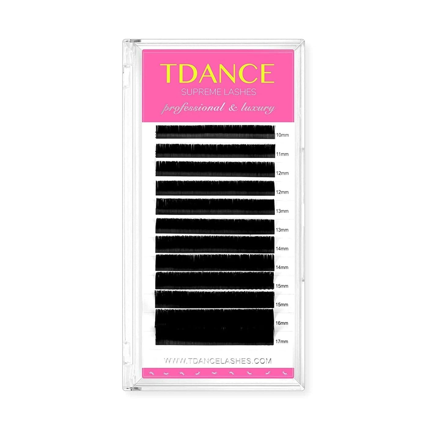 TDANCE Lash Extension Matte Black Eyelash Extension C CC D DD J B L Curl Volume Classic Lash Extensions 003018mm Thickness Professional Salon Use015DD1017 mm