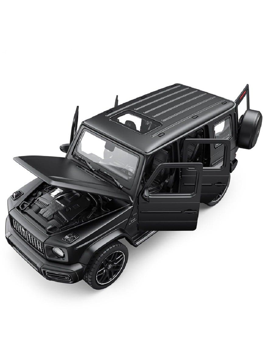 1:32 Alloy Off-Road Car Model , Force Control With Light Sound Pull-Back Toy Car , Opening Doors , Model Car for Kids Boy Girl Gift Black , 14.65 cm*6.26 cm*5.9 cm