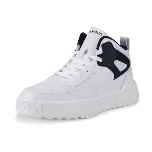 Campus Men's OG-18 WHT/Navy Sneakers - 7UK/India OG-18