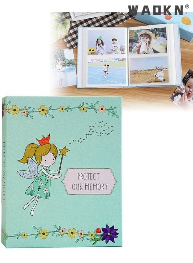 200 Pockets Stamping Photo Album for 6 Inches Photos Portable Photo Album for Family Wedding Boys Girls, Large capacity photo album DIY handmade commemorative album photo collection album ,25*18*5cm .