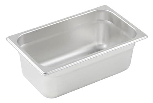 Winco Anti-Jamming Steam Pan, 1/4 by 4-Inch, 24-Gauge