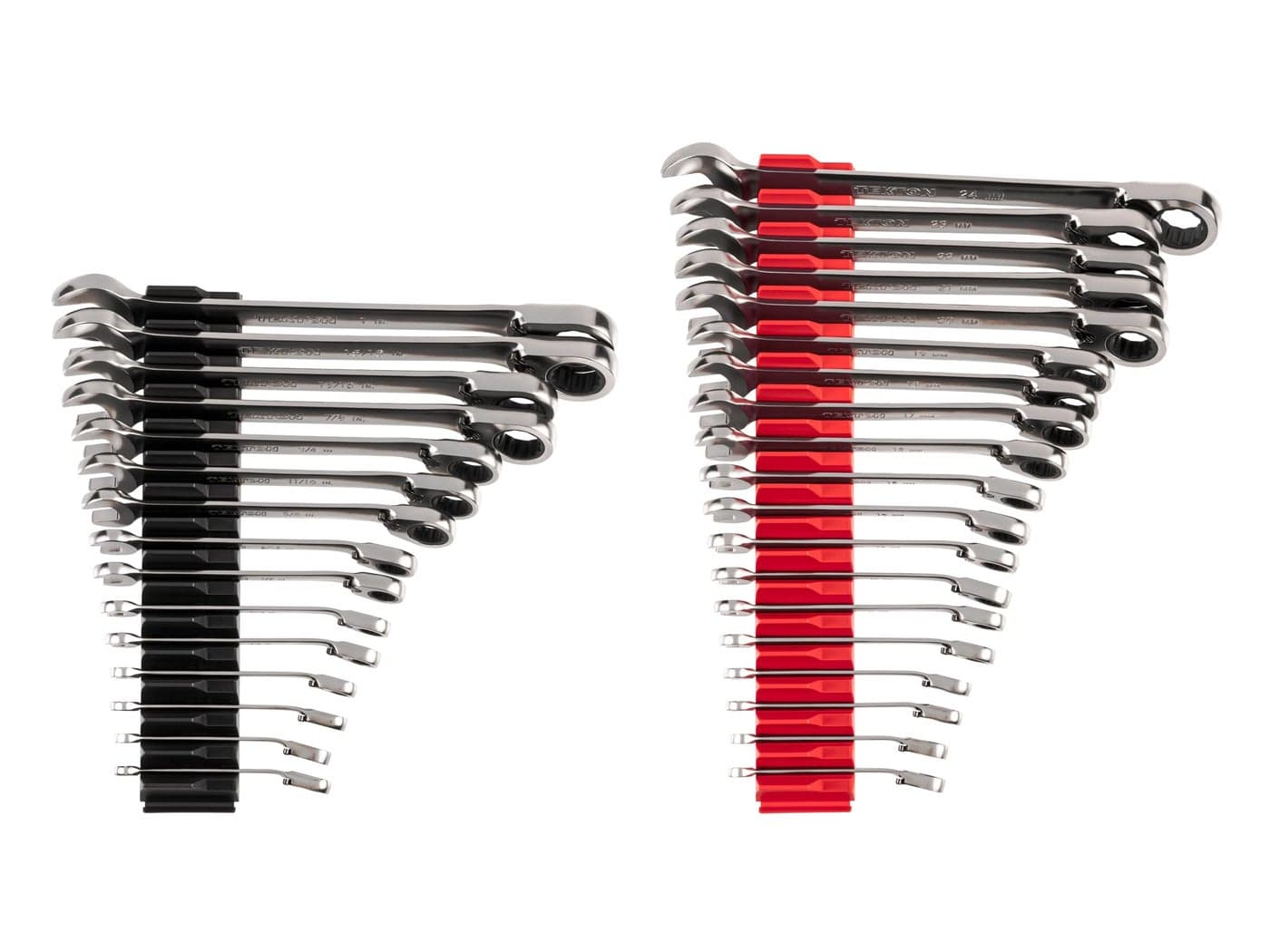 TEKTON Reversible 12Point Ratcheting Combination Wrench Set with Modular Organizers 34Piece 141 in 624 mm WRC94305