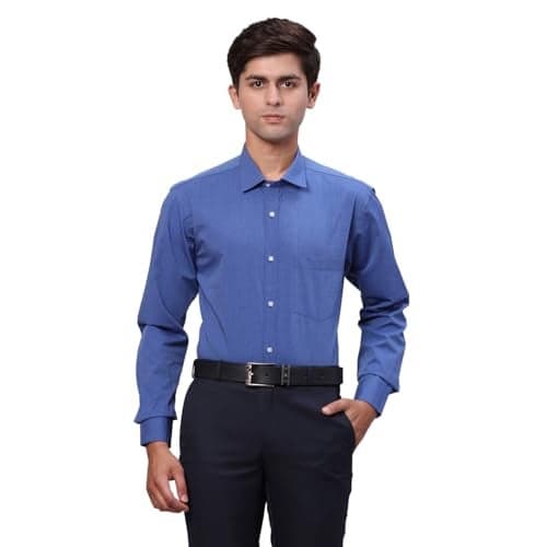 Park Avenue Men's Full Sleeve Slim FIT Dark Blue Formal Shirt