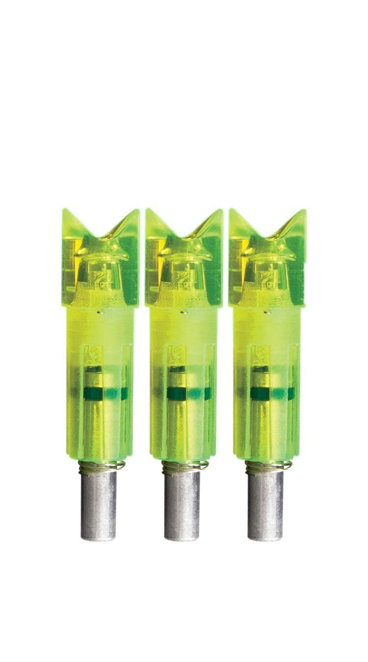 Lumenok Gold Tip Crescent Bolt End (3-Pack), Green