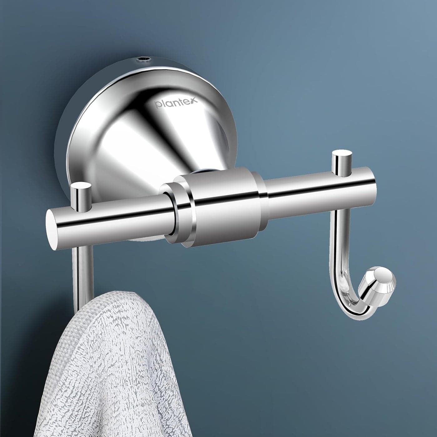 Plantex 304 Grade Stainless Steel Robe HookCloth HangerRobe Hooks for BathroomWall HangingBathroom Accessories Chrome Niko