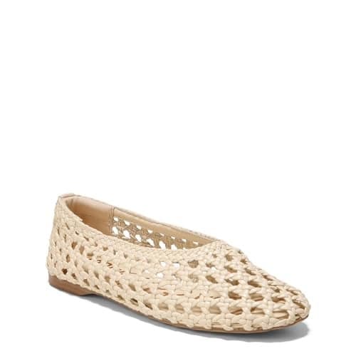 Sam Edelman Women's Shira Ballet Flat Ivory 7 M