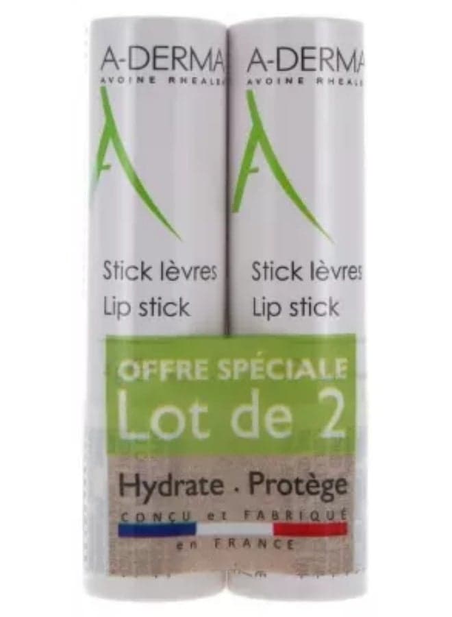 A-DERMA Lip Stick 2 x 4g — 4gm
