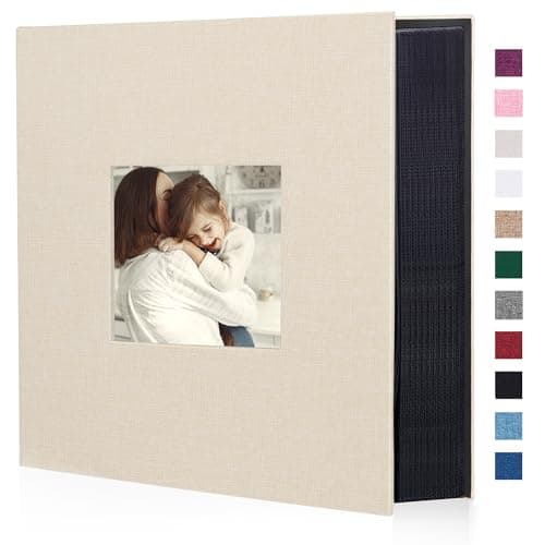 Artmag Fabric Photo Album 4x6 1000 Large Capacity for Family Wedding Anniversary Linen Album Holds 1000 Horizontal and Vertical Photos (1000 Pockets, Beige)