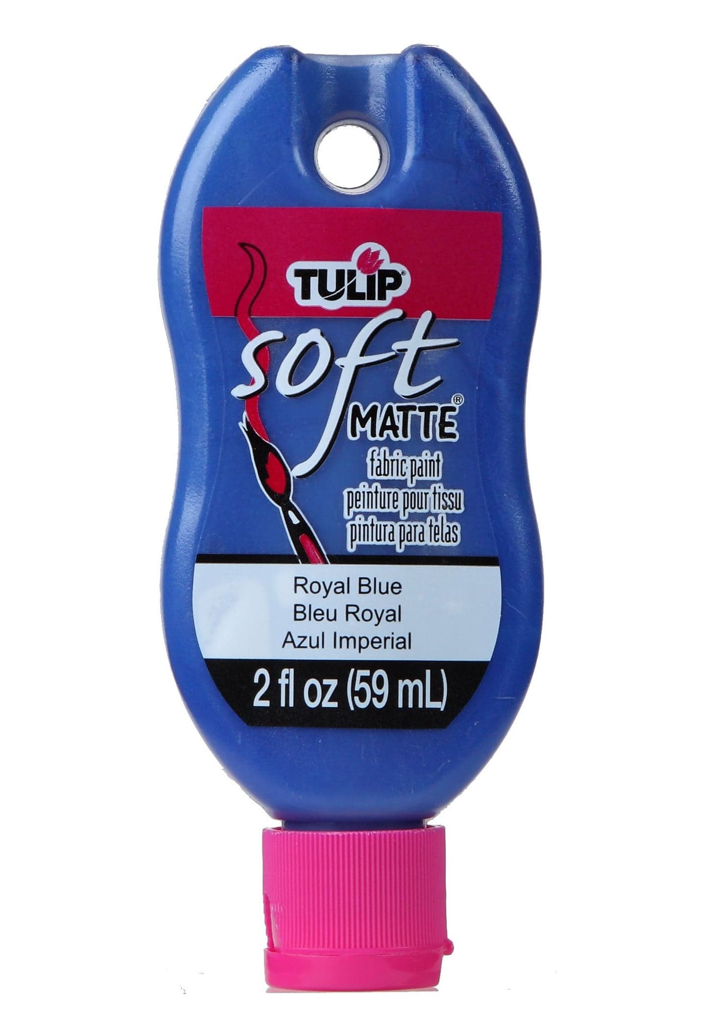 Tulip Soft Fabric Paint, Washable, Stays Soft and Flexible, Permanent Paint, for Light and Dark Fabrics, 2 fl oz, Royal Blue