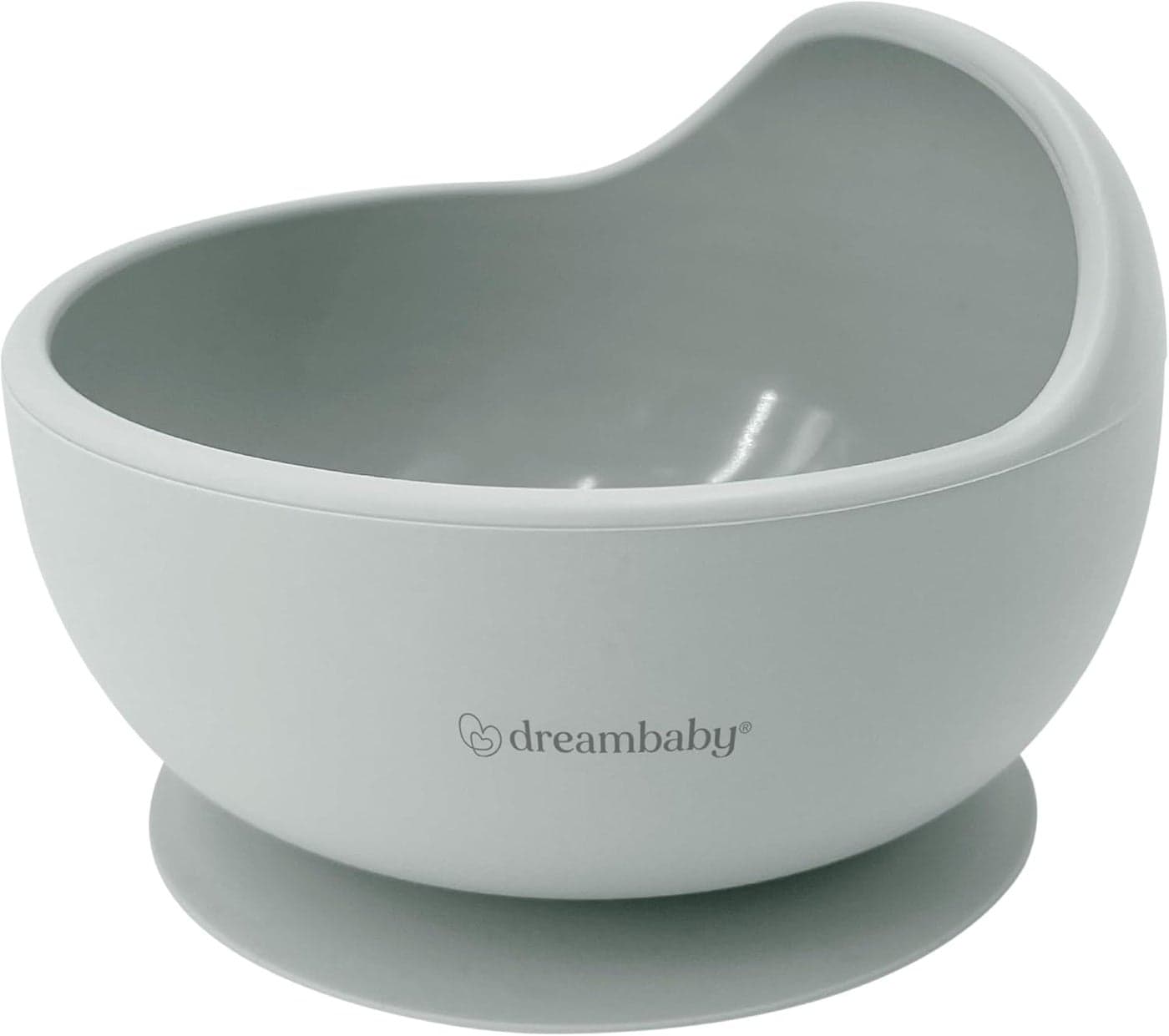Dreambaby Silicone Suction Scooper Bowl High Edge for Self Feeding 100 Food Grade Silicone Bowl for Baby Led Weaning Seafoam
