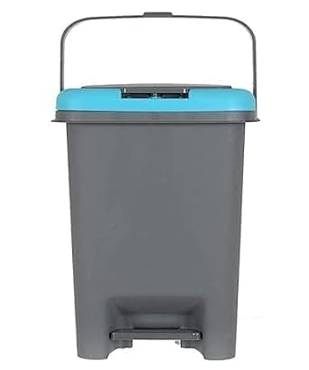 HARIVAN 10 Ltr ABS Plastic PressTop StepOn Push n Pedal Dustbin 2 Way Open Dustbin For Home Kitchen Office Bathroom Garbage Multicolor
