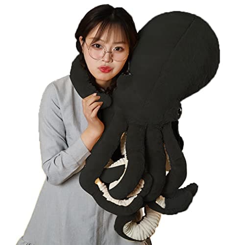 GOOC Octopus Stuffed Animals Octopus Plush Doll Toys Stuffed Toys Gift for Kids and Lovers for Birthday Christmas Valentines Day 177inch Black